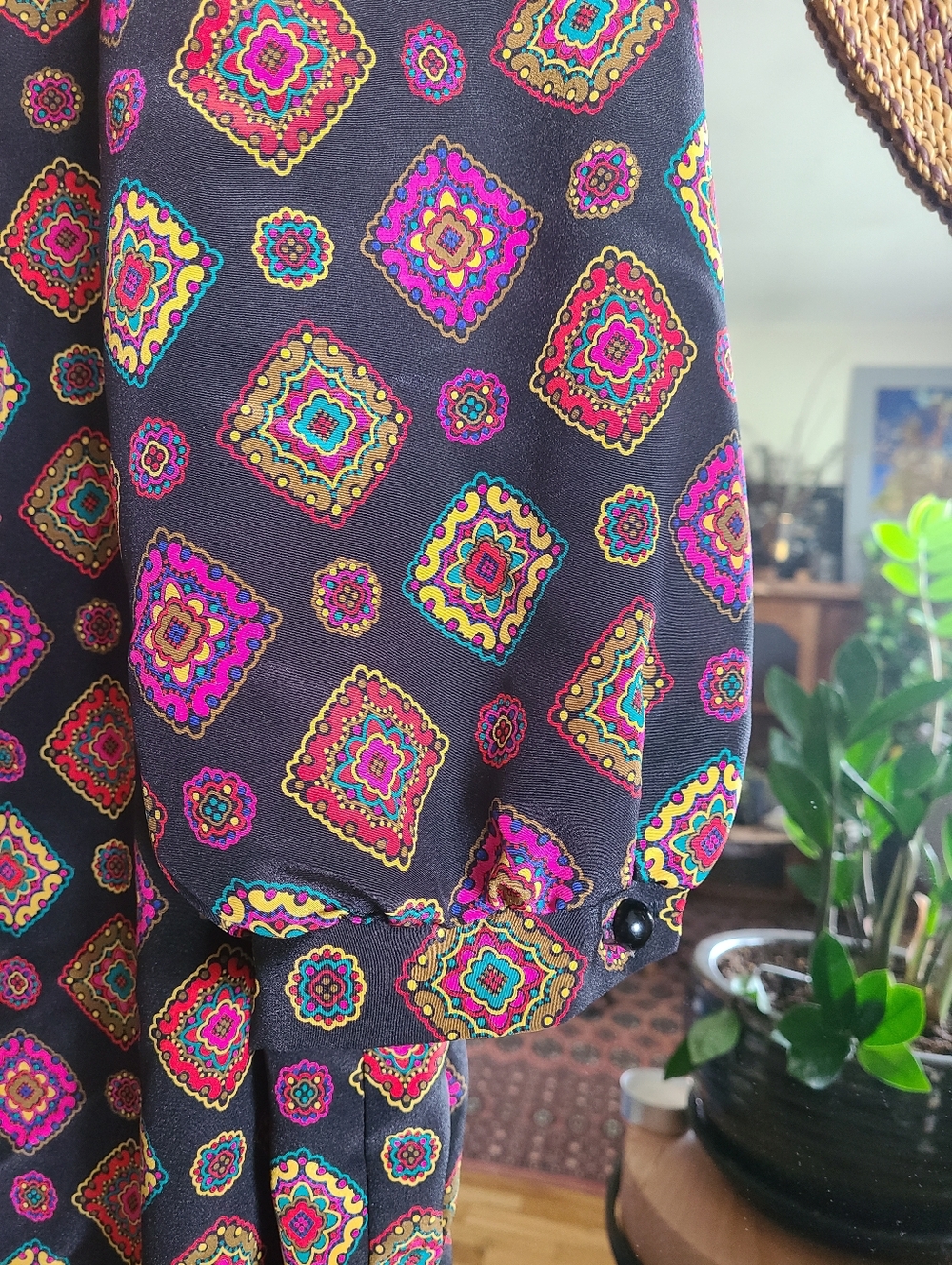 The Marvelous Maria Vintage 1970s Dress 2XL - Picture 6 of 9